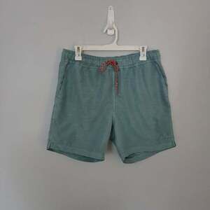 Faherty Brand Men's Green Waist Drawstring Beach Shorts Size M